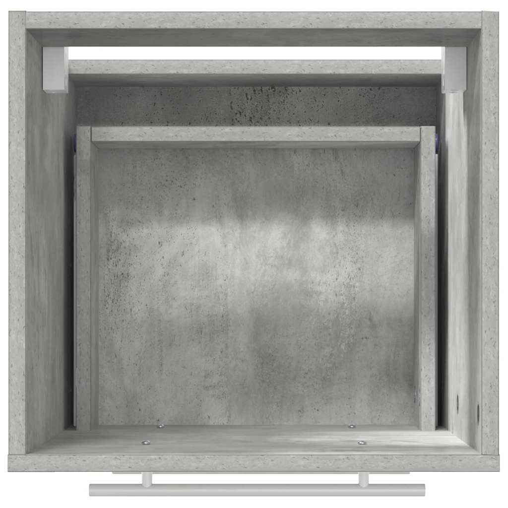 vidaXL Bathroom Furniture Set with Drawer Grey 41 x 38.5 x 48 cm