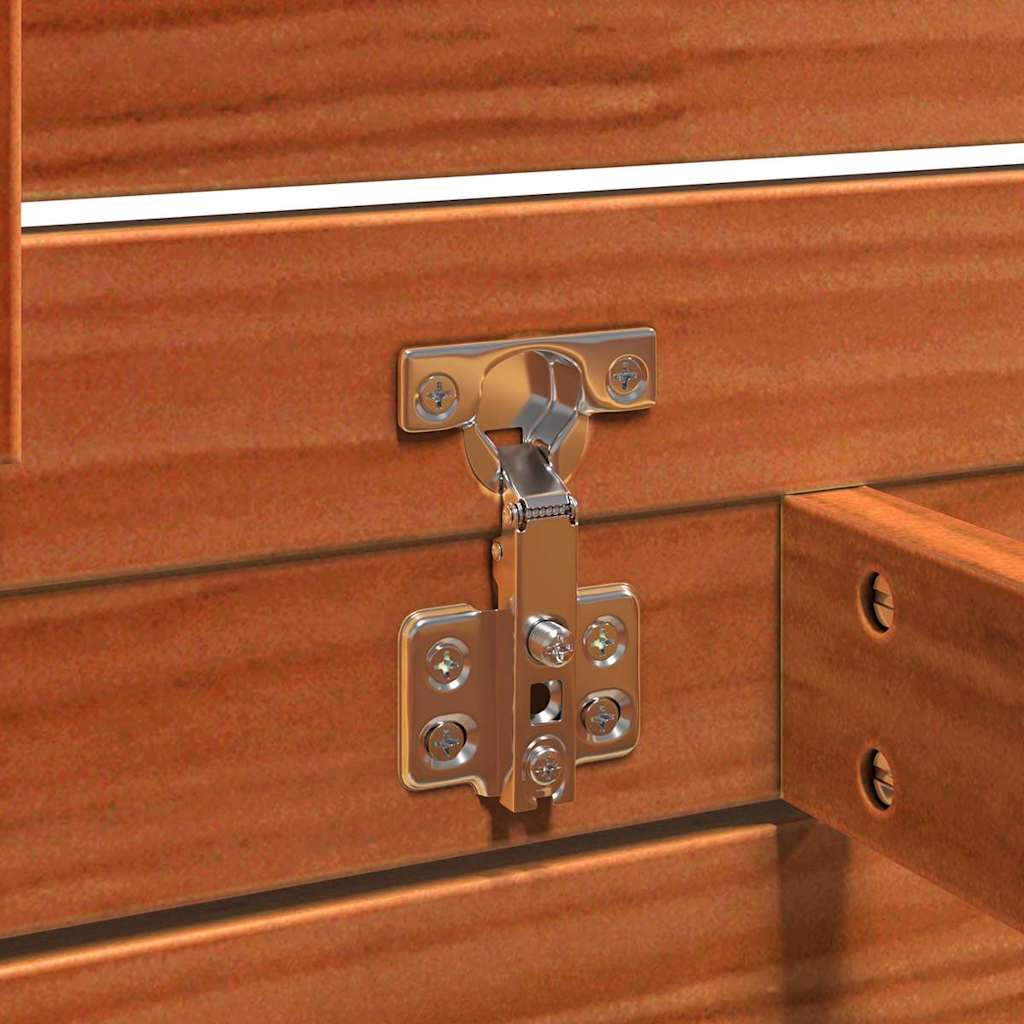 vidaXL Storage Box Wax Brown 101 x 50.5 x 46.5 cm Engineered wood