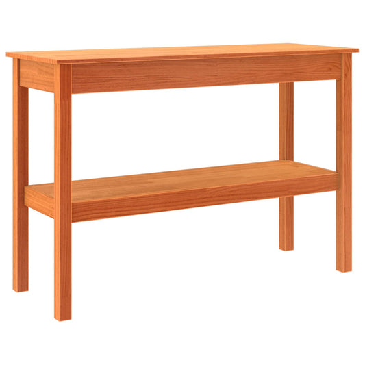 vidaXL Console Table Wax brown 110 x 40 x 75 cm Solid pine wood