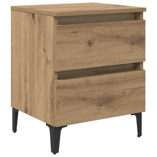 vidaXL Bedside Cabinet Artisan Oak 40 x 35 x 50 cm Engineered Wood
