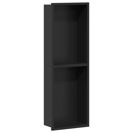 vidaXL Shower Niche Black 60 x 20 x 9.5 cm Stainless Steel