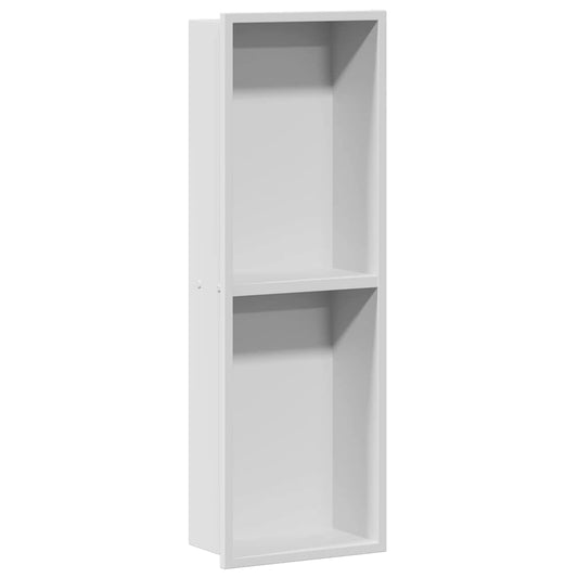 vidaXL Shower Niche White 60 x 20 x 9.5 cm Stainless Steel