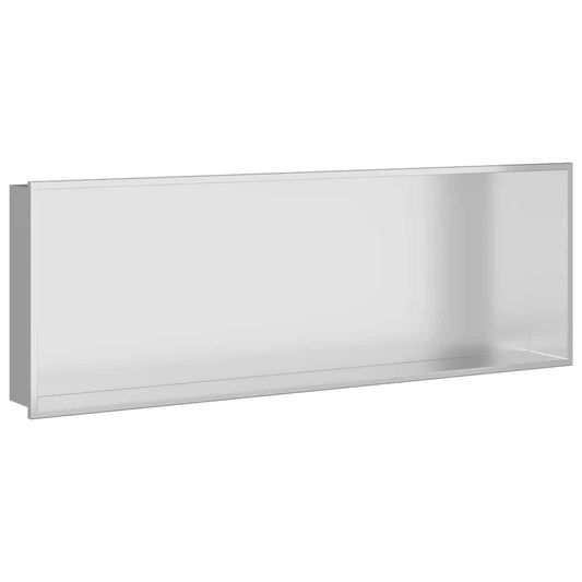 vidaXL Shower Niche Silver 90 x 30 x 9.5 cm Stainless Steel