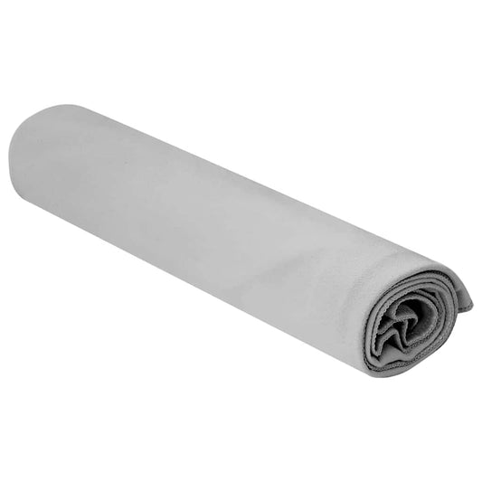 vidaXL Sports Towels 2 pcs Grey 100 x 50 cm Polyester and polyamide