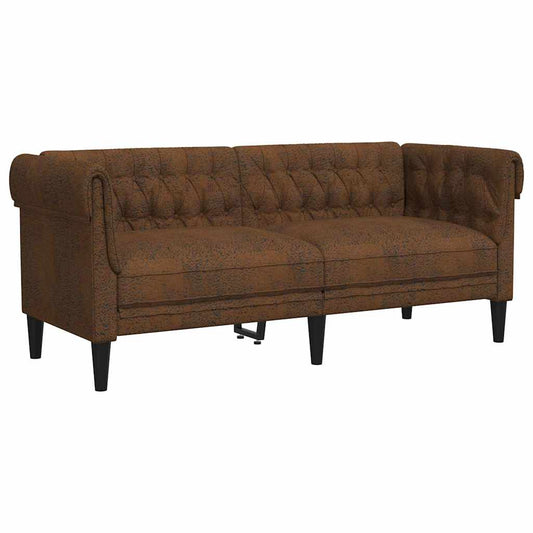 vidaXL Sofa Brown 182.5 x 74.5 x 74.5 cm Polyester