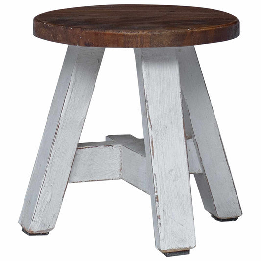 vidaXL Stool Natural 22 x 22 x 24 cm Mahogany Wood
