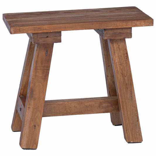 vidaXL Bench Natural 50.5 x 25 x 47.5 cm Solid Mahogany wood