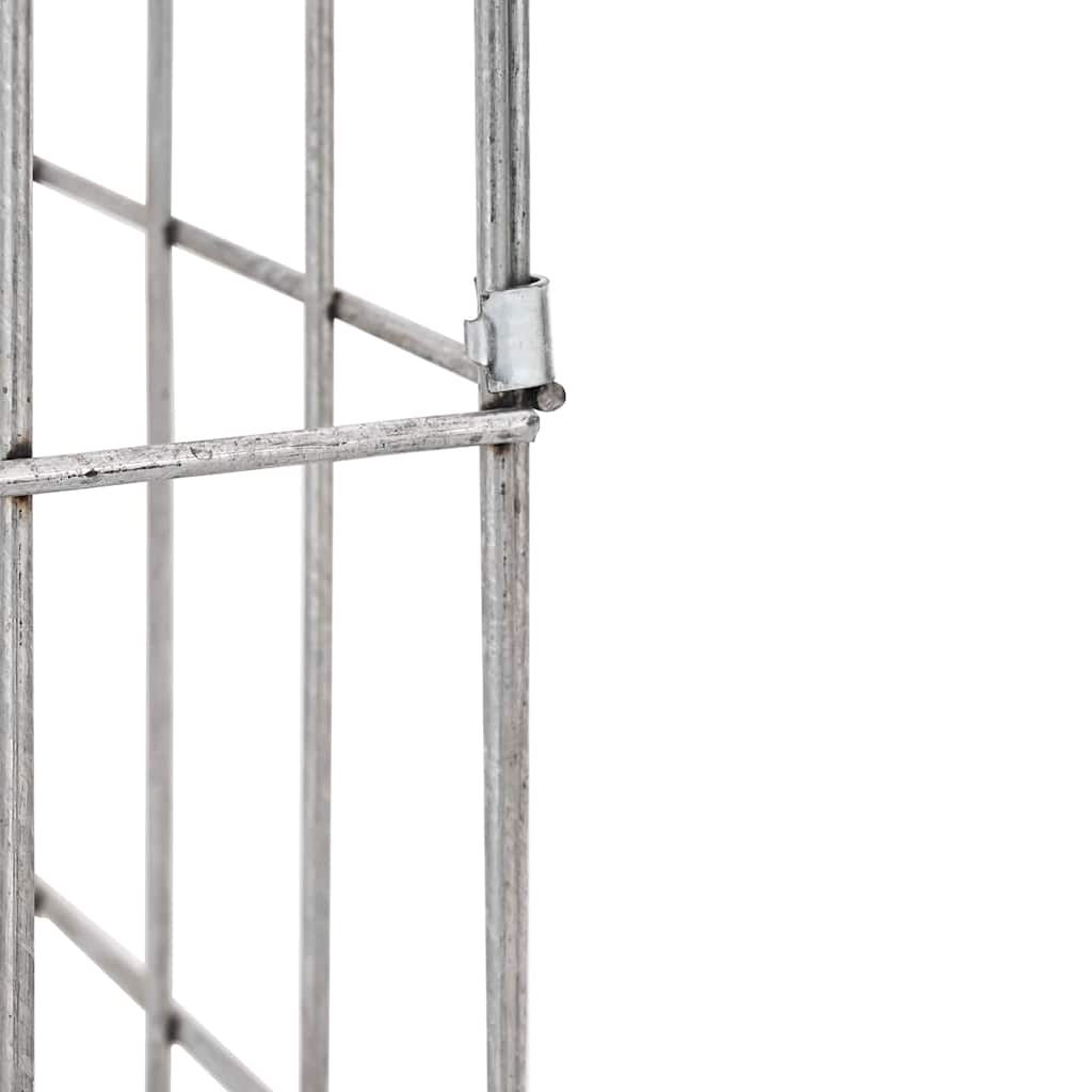 vidaXL Gabion Faucet Silver 26 x 25 x 50 cm Stainless Steel
