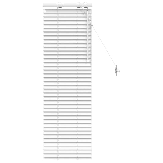 vidaXL Venetian Blind White 45 x 130 cm 35 mm Solid Paulownia Wood