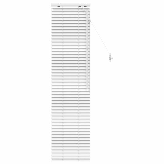 vidaXL Venetian Blind White 45 x 160 cm 35 mm Solid Paulownia Wood