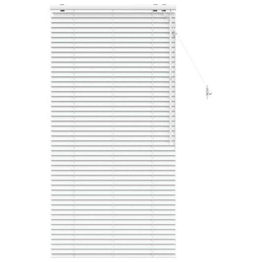 vidaXL Venetian Blind White 75 x 160 cm 35 mm Solid Paulownia Wood