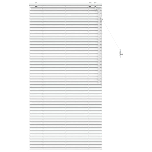 vidaXL Venetian Blind White 80 x 160 cm 35 mm Solid Paulownia Wood