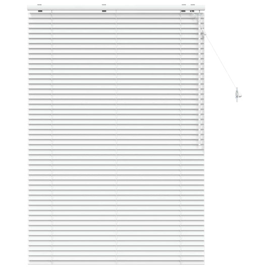 vidaXL Venetian Blind White 100 x 160 cm 35 mm Solid Paulownia Wood