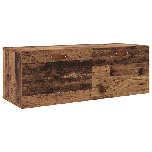 vidaXL Wall-Mounted Cabinet Wall-mounted Old Wood 100 x 36.5 x 35 cm