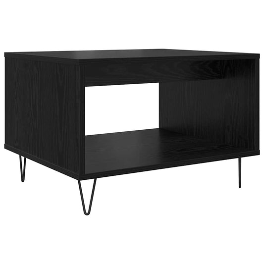 vidaXL Coffee Table Black oak 60 x 50 x 40 cm Engineered wood
