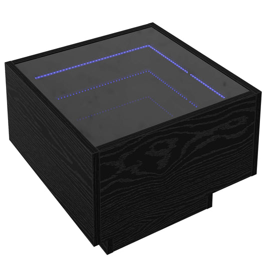 vidaXL Coffee Table Black oak 40 x 40 x 30 cm Engineered wood