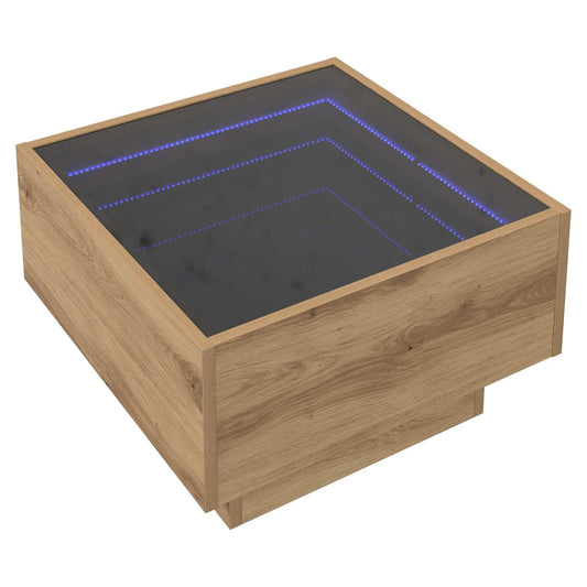 vidaXL Coffee Table Artisan oak 50 x 50 x 30 cm Engineered wood