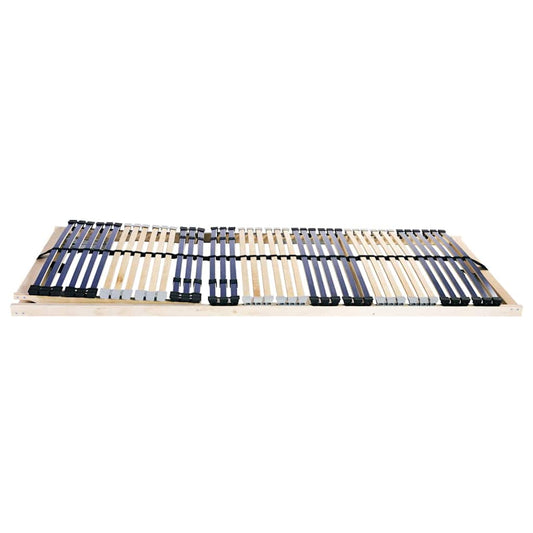 vidaXL Slatted Bed Base Brown 80 x 190 cm Solid Beech Wood