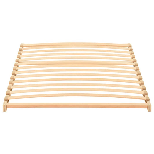 vidaXL Slatted Bed Base Brown 90 x 190 cm Solid Beech Wood