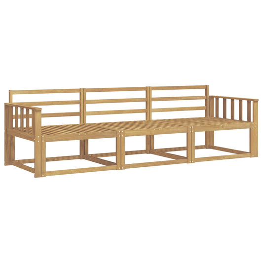 vidaXL Outdoor Sofa Set 3 pcs White 249.5 x 83 x 73 cm