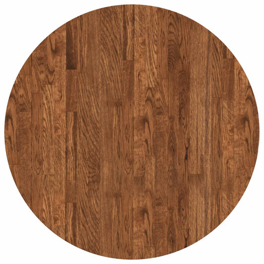 vidaXL Table Top Light Brown Ø 70 x 2.5 cm Solid Oak Wood