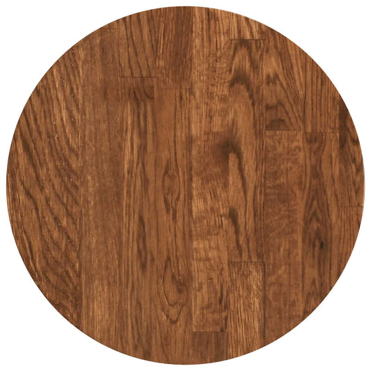vidaXL Table Top Ø 30 x 4 cm Round Solid Oak Wood Light Brown