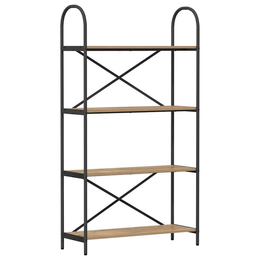vidaXL Bookshelf 4-Tier 80 x 30 x 146 cm Engineered wood Artisan Oak