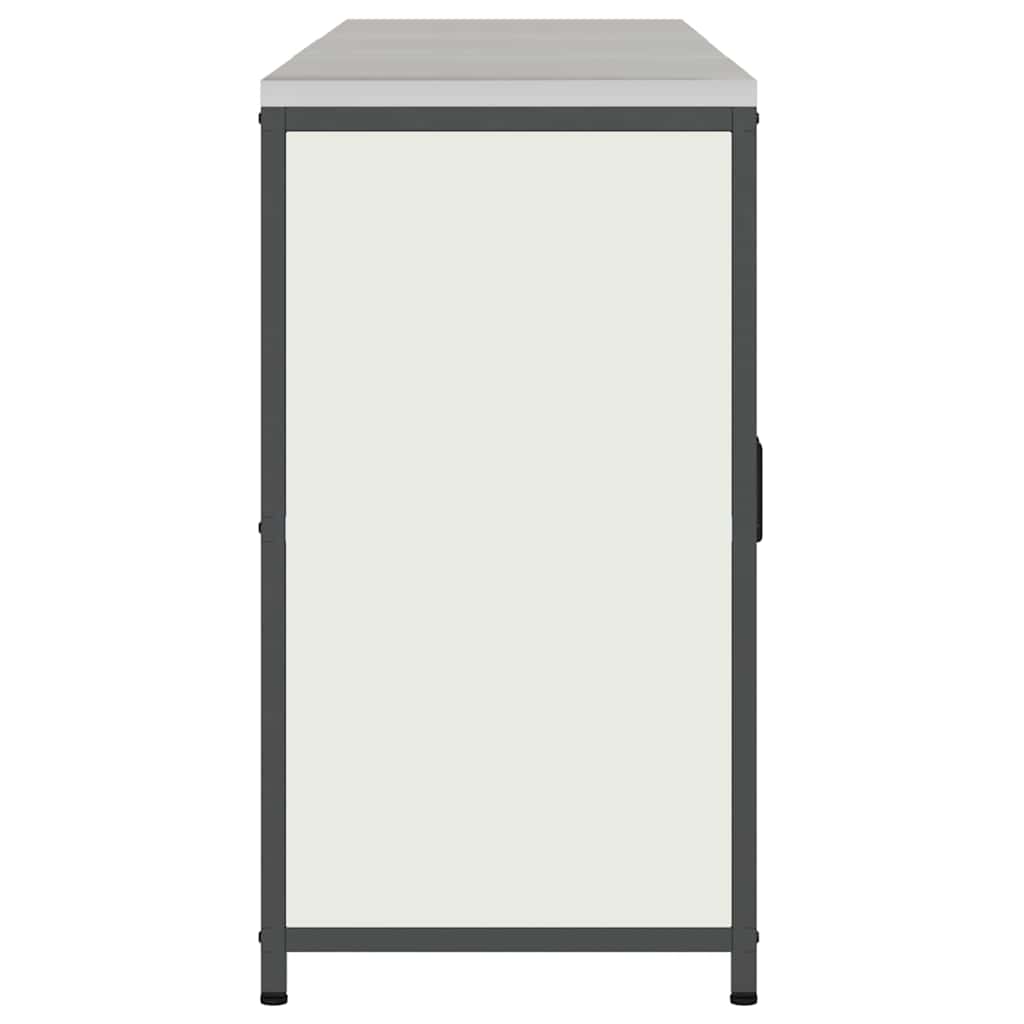 vidaXL Kitchen Storage Set HATTEM 3 pcs White Cold-rolled Steel