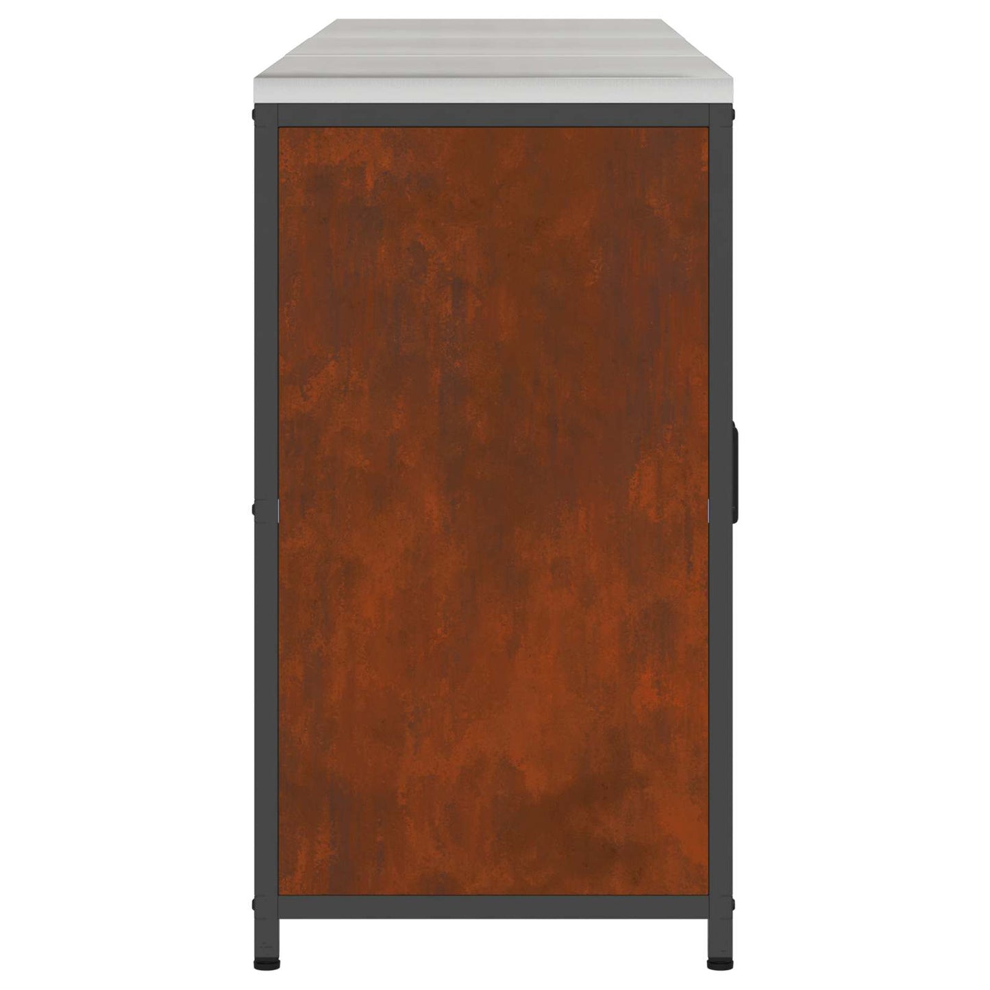 vidaXL Kitchen Storage Set HATTEM 3 pcs Rusty Steel