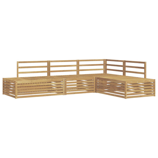 vidaXL 5 pcs Outdoor Sofa Set White