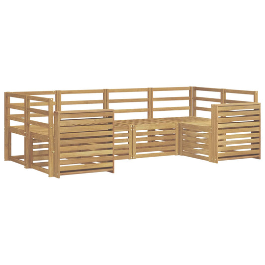 vidaXL Outdoor Sofa Set 6 pcs White 245 x 132.5 x 73 cm
