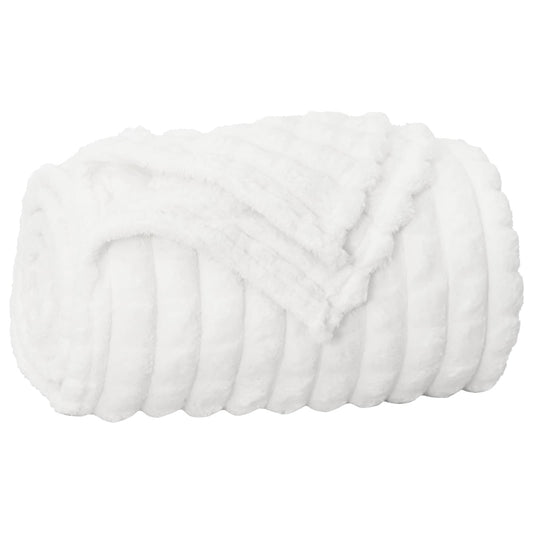 vidaXL Throw Blanket White 200 x 150 cm Fleece