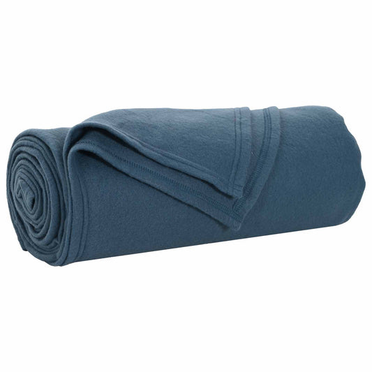 vidaXL Throw Blanket Navy Blue 270 x 240 cm Fleece