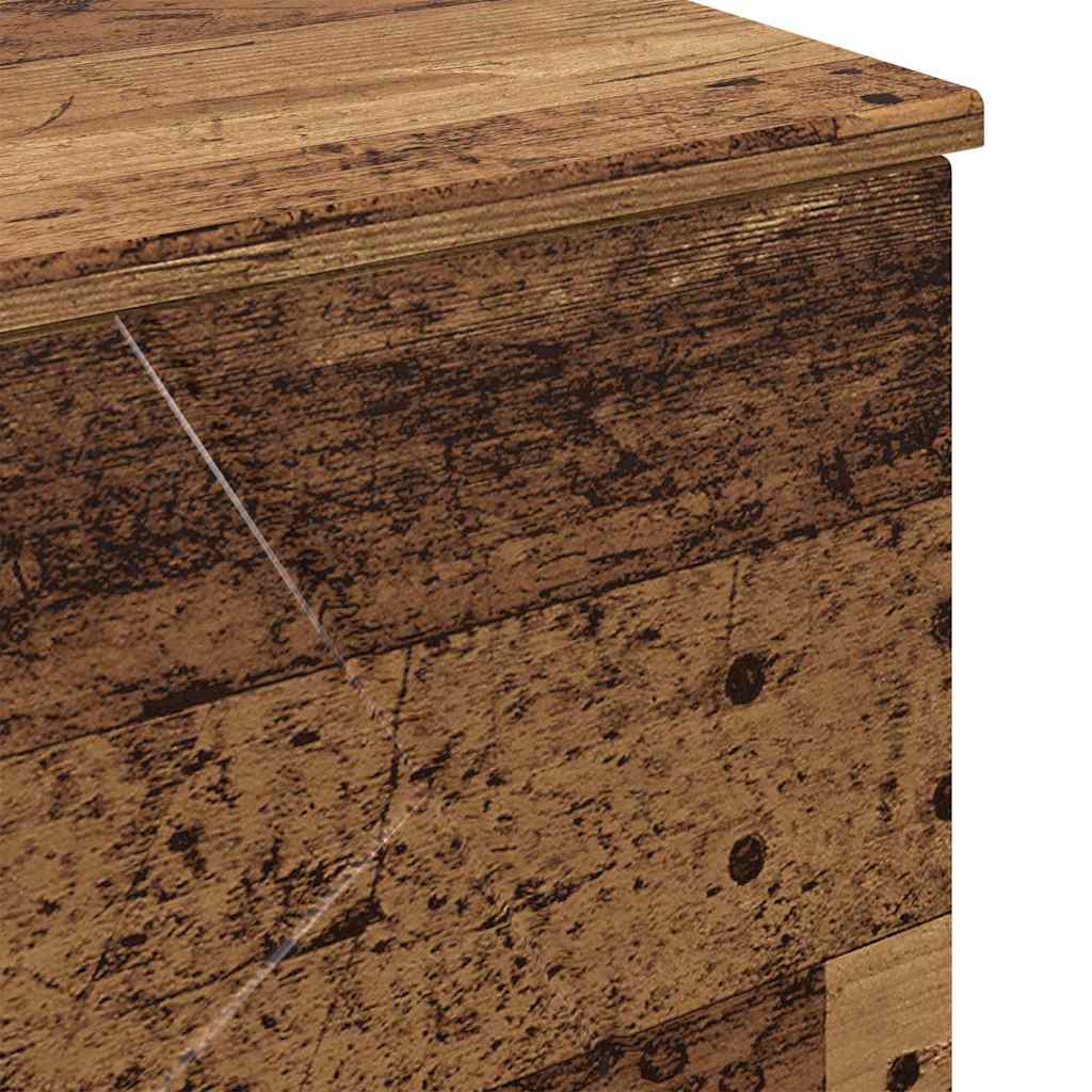 vidaXL Bathroom Furniture Set 3 pcs Old Wood Engineered Wood and Metal