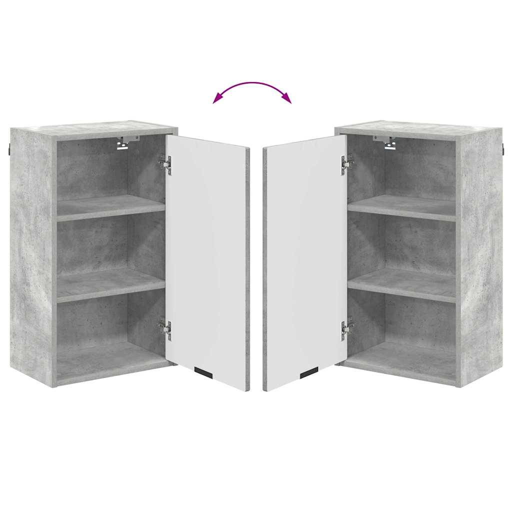 vidaXL Bathroom Furniture Set Concrete Grey Engineered wood, Metal