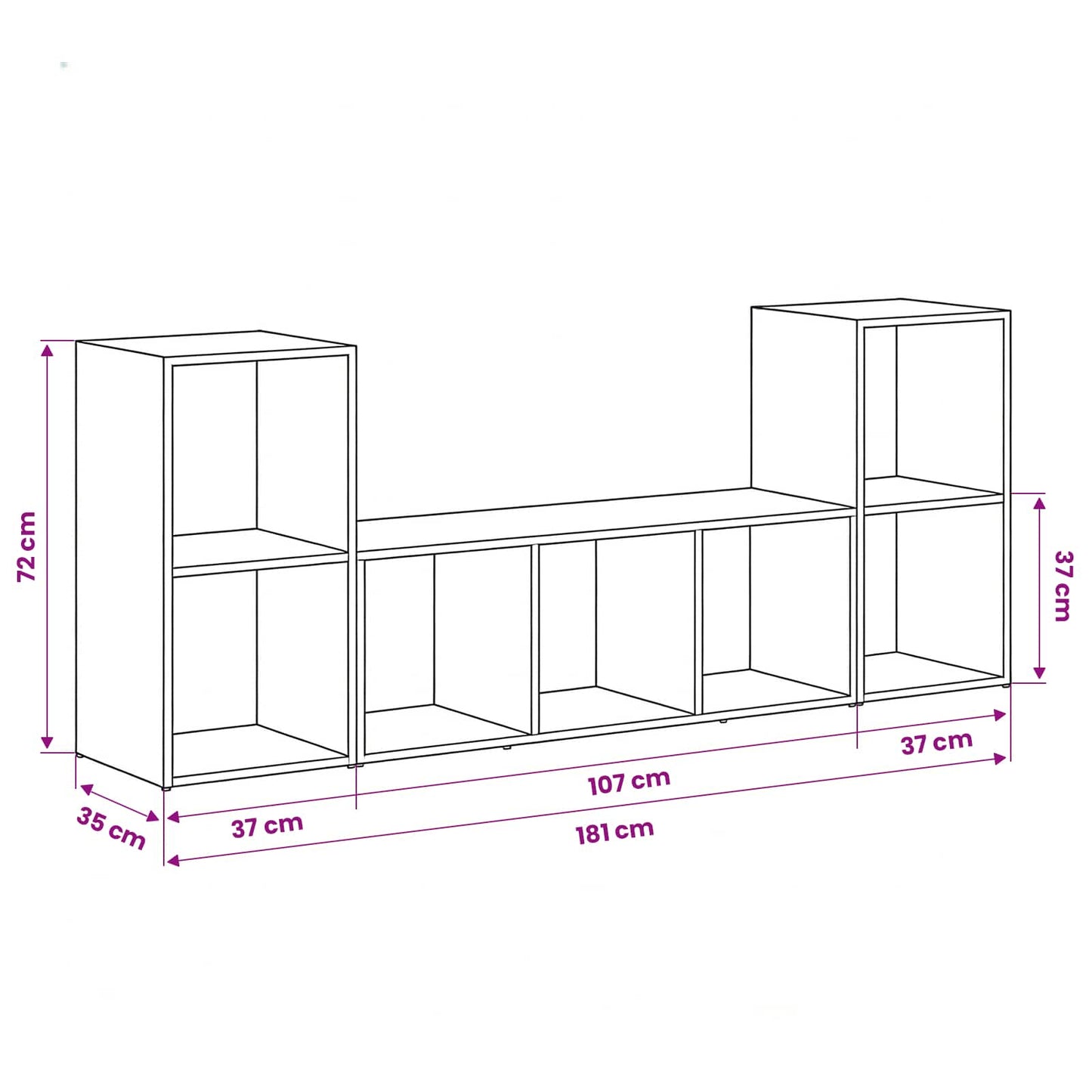 vidaXL TV Cabinet Set Wall-mounted 3 pcs Brown Engineered Wood