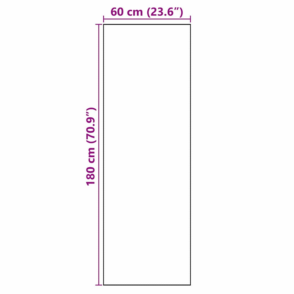 vidaXL Kitchen Rug Grey 180 x 60 cm Velvet