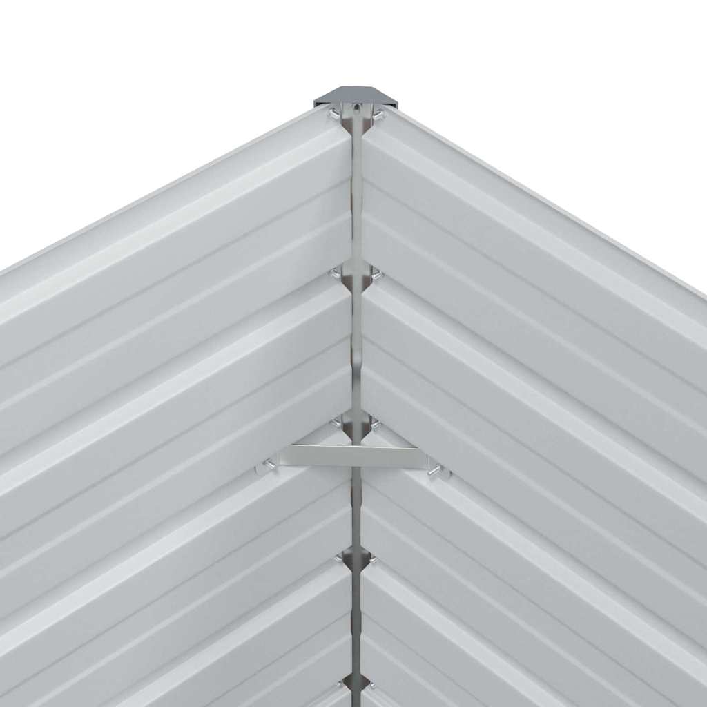 vidaXL Garden Raised Bed Light Brown 160 x 40 x 77 cm Galvanised Steel