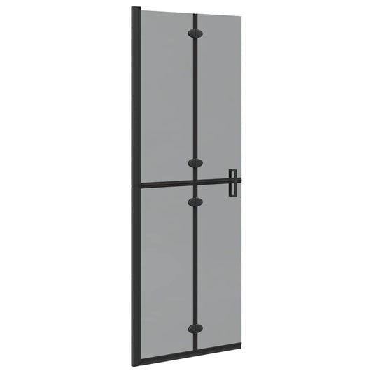 vidaXL Walk-In Shower Wall Folding Black 70 x 6.5 x 190 cm