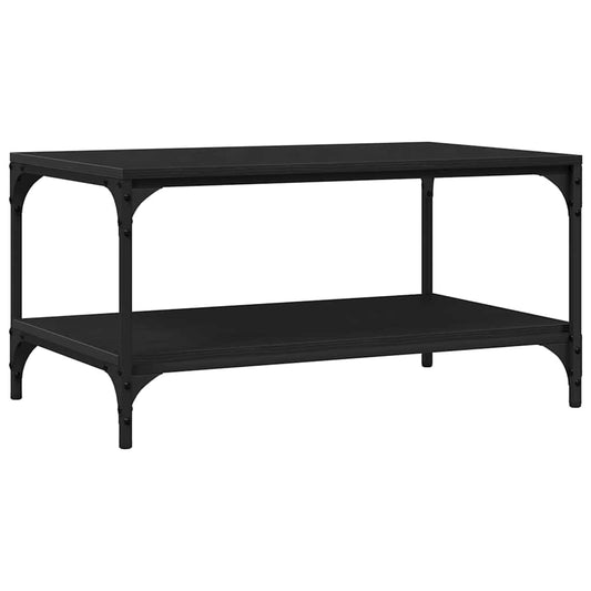 vidaXL Coffee Table Black Oak 82 x 50 x 40 cm Engineered Wood