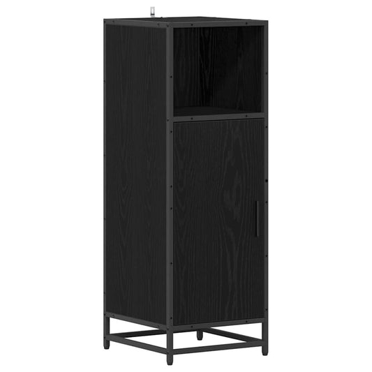 vidaXL Bathroom Cabinet Black oak 35 x 37.5 x 100 cm Engineered wood