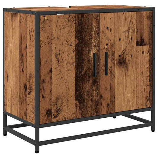 vidaXL Bathroom Sink Cabinet Old Wood 65 x 33 x 60 cm Engineered wood