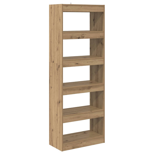 vidaXL Book Cabinet 5-Tier 60 x 30 x 166 cm Engineered Wood