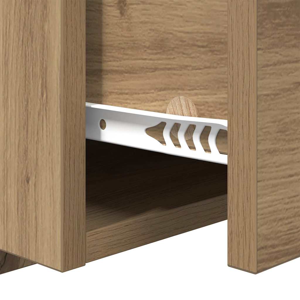 vidaXL Bedside Cabinet 2 pcs Artisan Oak 50 x 32.5 x 80cm