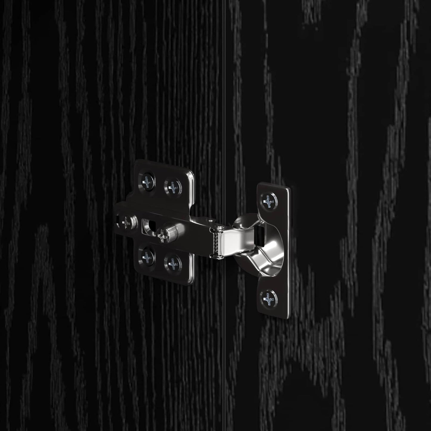 vidaXL Sideboard Black Oak 60 x 30 x 70 cm Engineered Wood