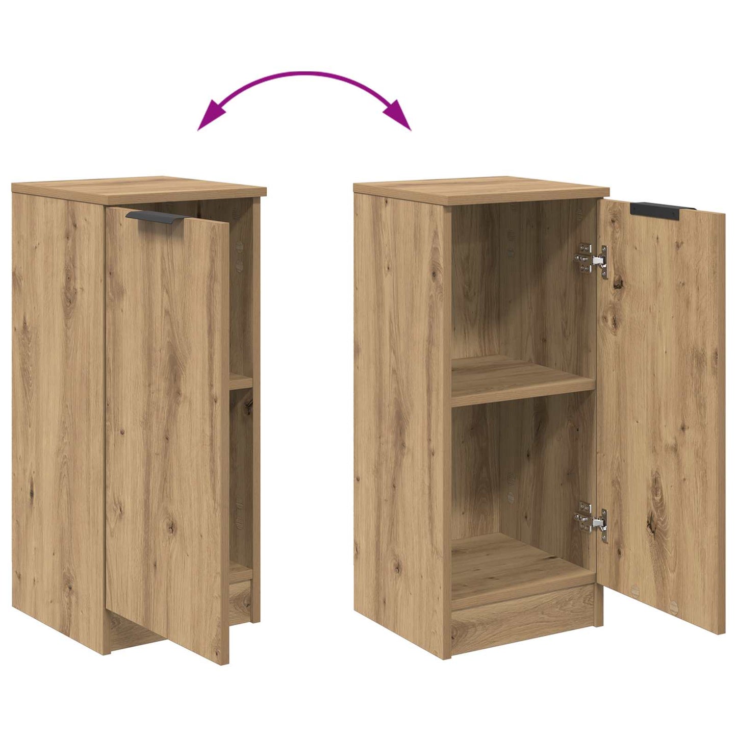 vidaXL Sideboard Artisan Oak 30 x 30 x 70 cm Engineered Wood
