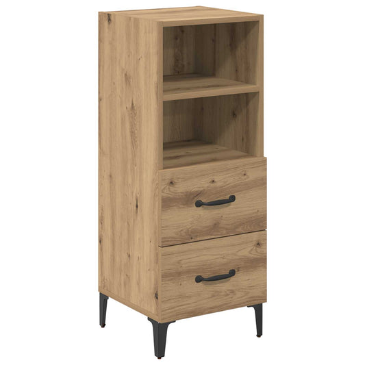 vidaXL Sideboard Artisan oak 34 x 34.5 x 90 cm Engineered wood