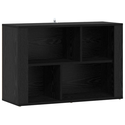vidaXL Sideboard Black Oak 80 x 30 x 53 cm Engineered Wood