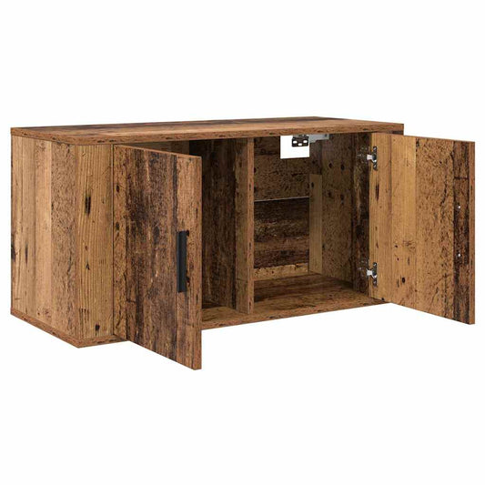 vidaXL 80 x 34.5 x 40 cm Old Wood Engineered Wood