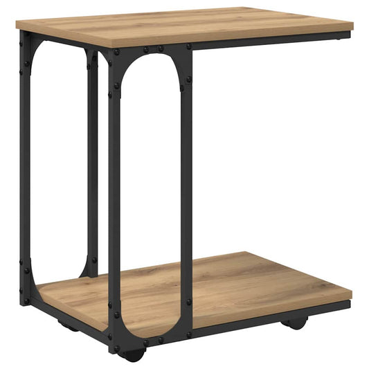vidaXL Side Table Artisan Oak 50 x 35 x 55.5 cm Engineered Wood